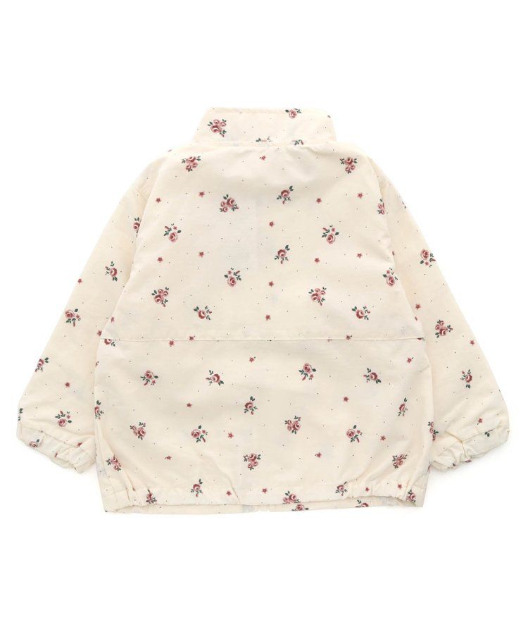 日本 apres les cours - 潑水加工 輕量印花風衣外套-撞色-藍棕系