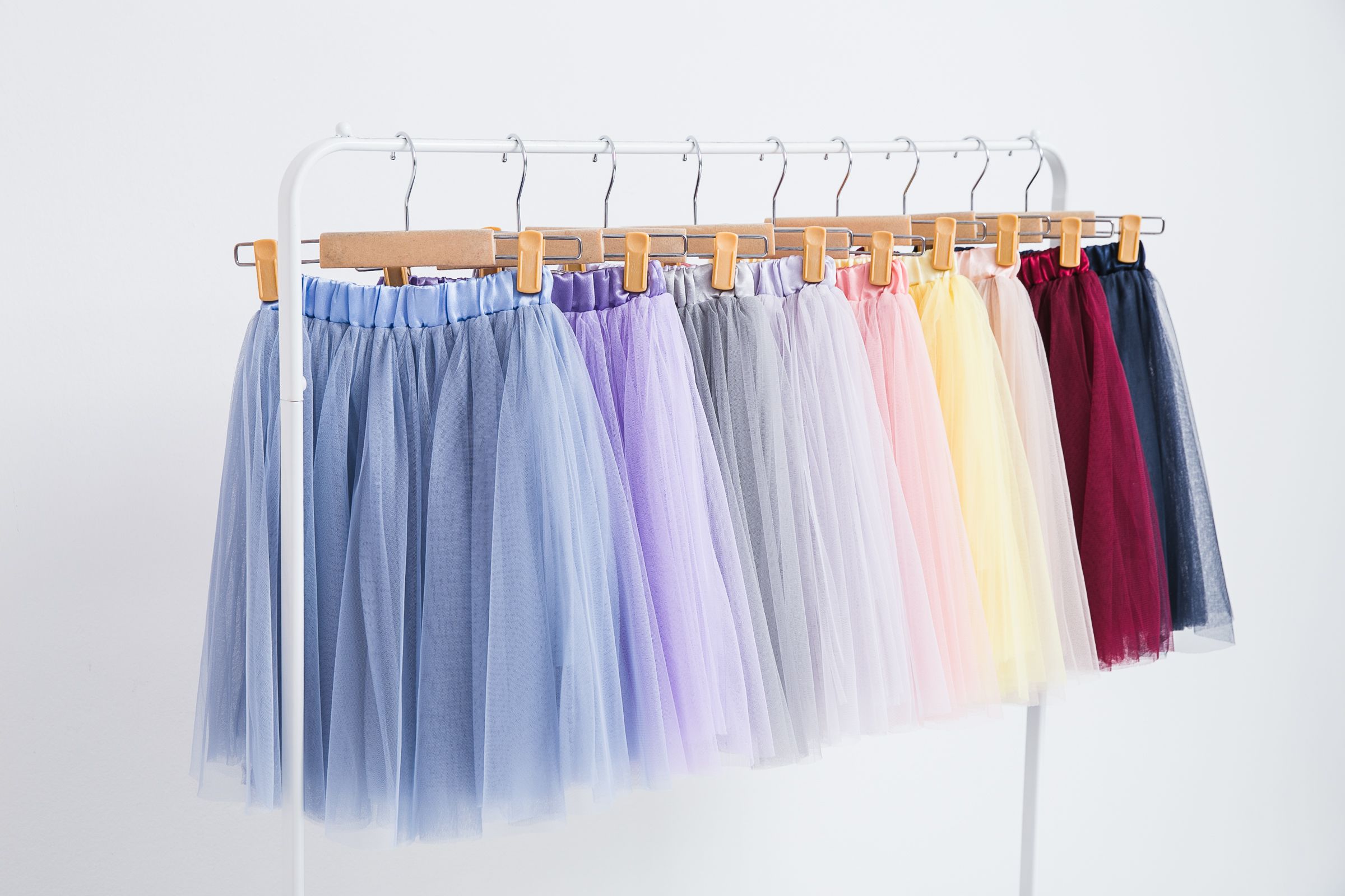 Peachy - 北鼻款*獨家訂製綿柔法式浪漫三層蓬紗裙-三層蓬版-仙杜瑞拉藍