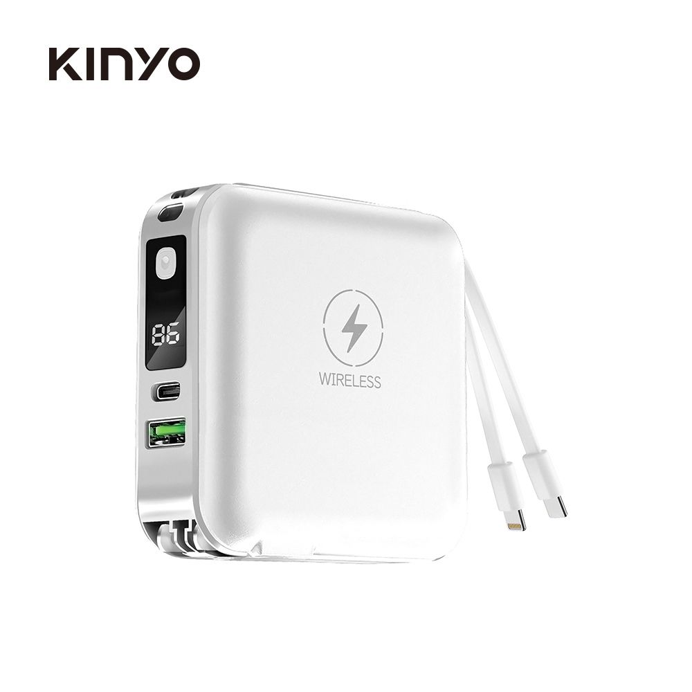 12000mAh 7in1雙線夾心萬用充 KPB-2650-白色