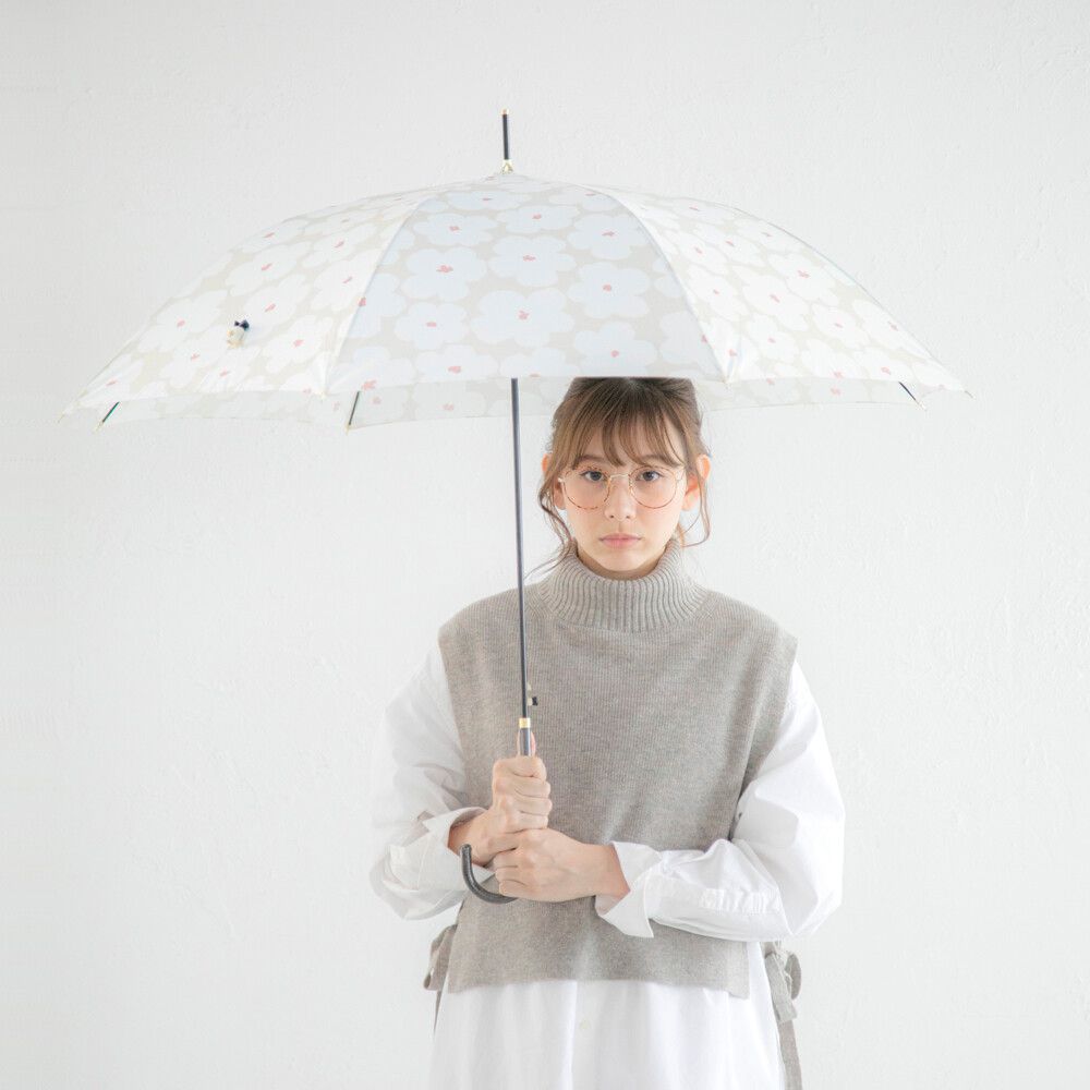 日本中谷 - 蒲公英小花直傘-紫 (親骨58cm)