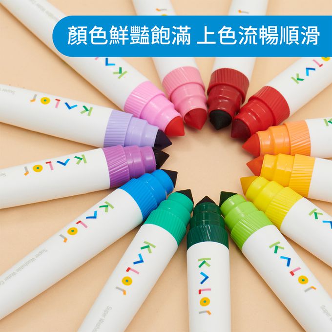 kaco - KALOR綺采 可水洗24色彩色筆套組