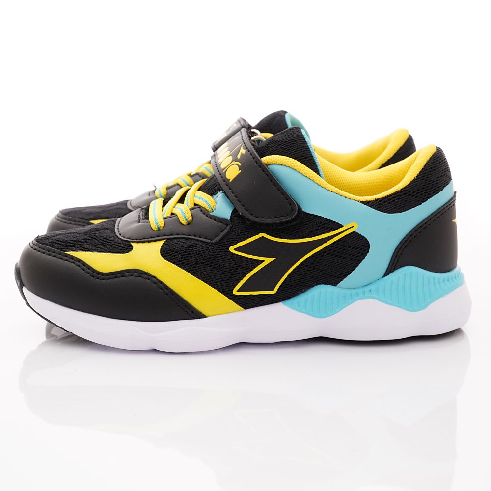 DIADORA - 春夏新品義式競速運動潮流鞋款(大童段)-黑黃