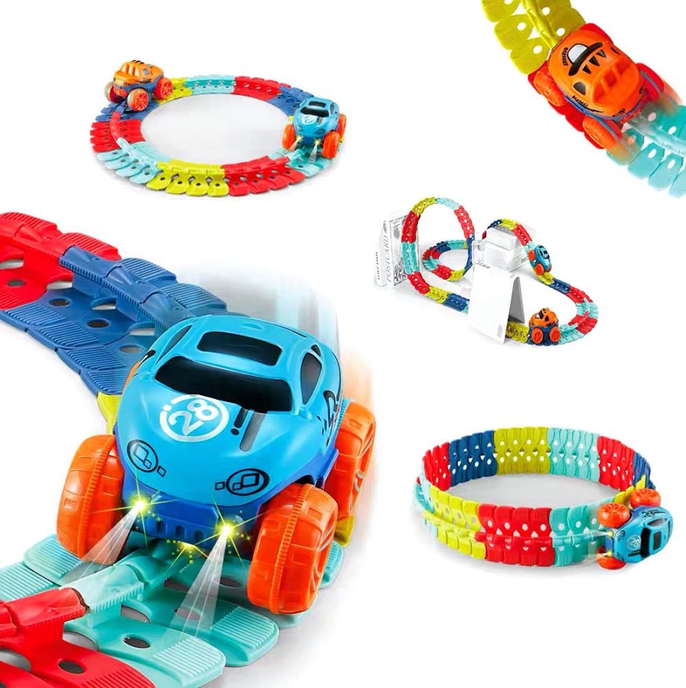 嘻嘻哈哈 - 創意無限變形軌道飛車玩具-遊戲組-187片組