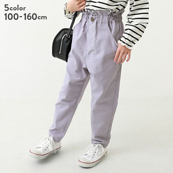 日本 devirock - 少女感高腰花苞束口長褲-軍綠