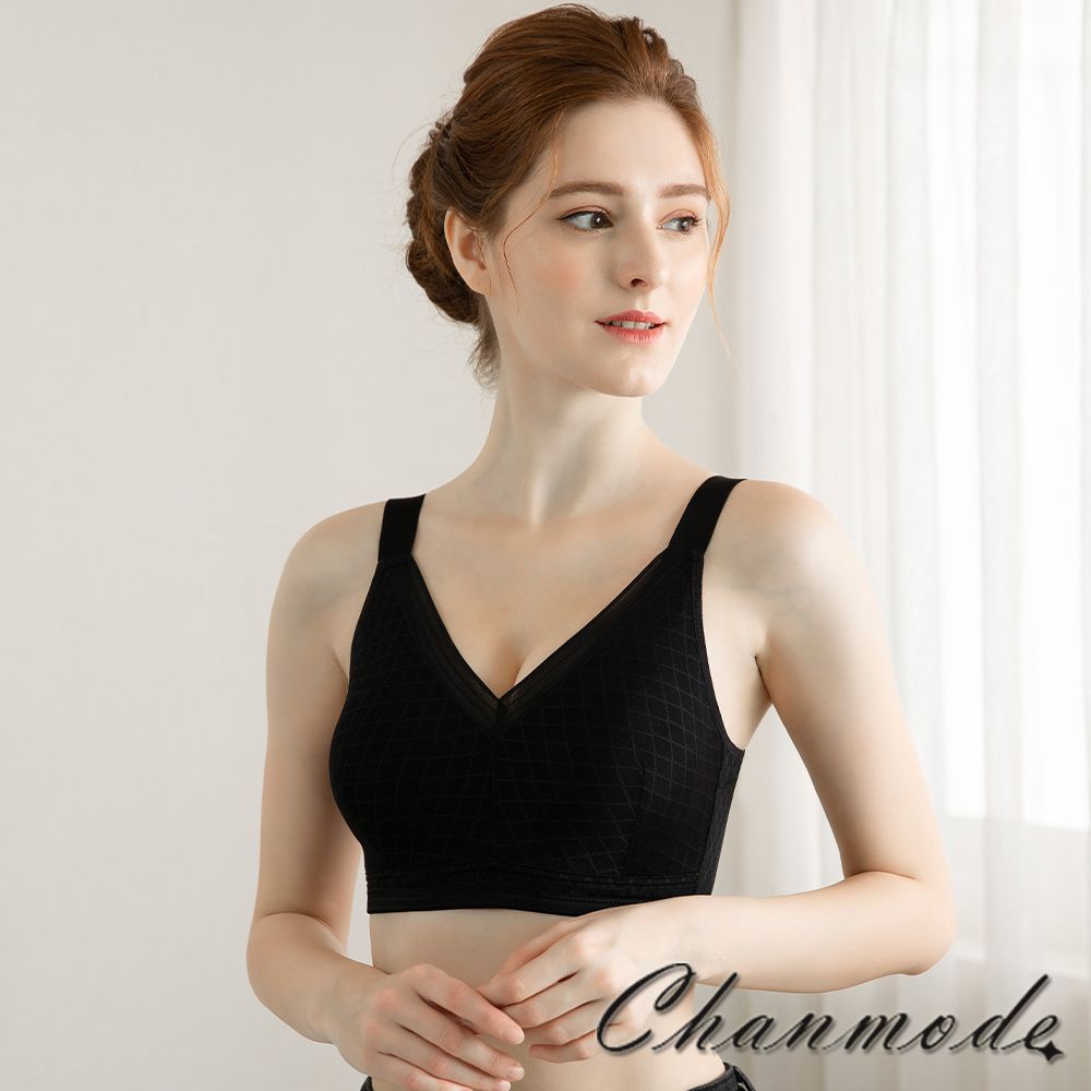 香茉 CHANMODE - 黑科技石墨烯肌潤健康內衣-3件組-內衣款-粉.紫.黑-內衣x3件