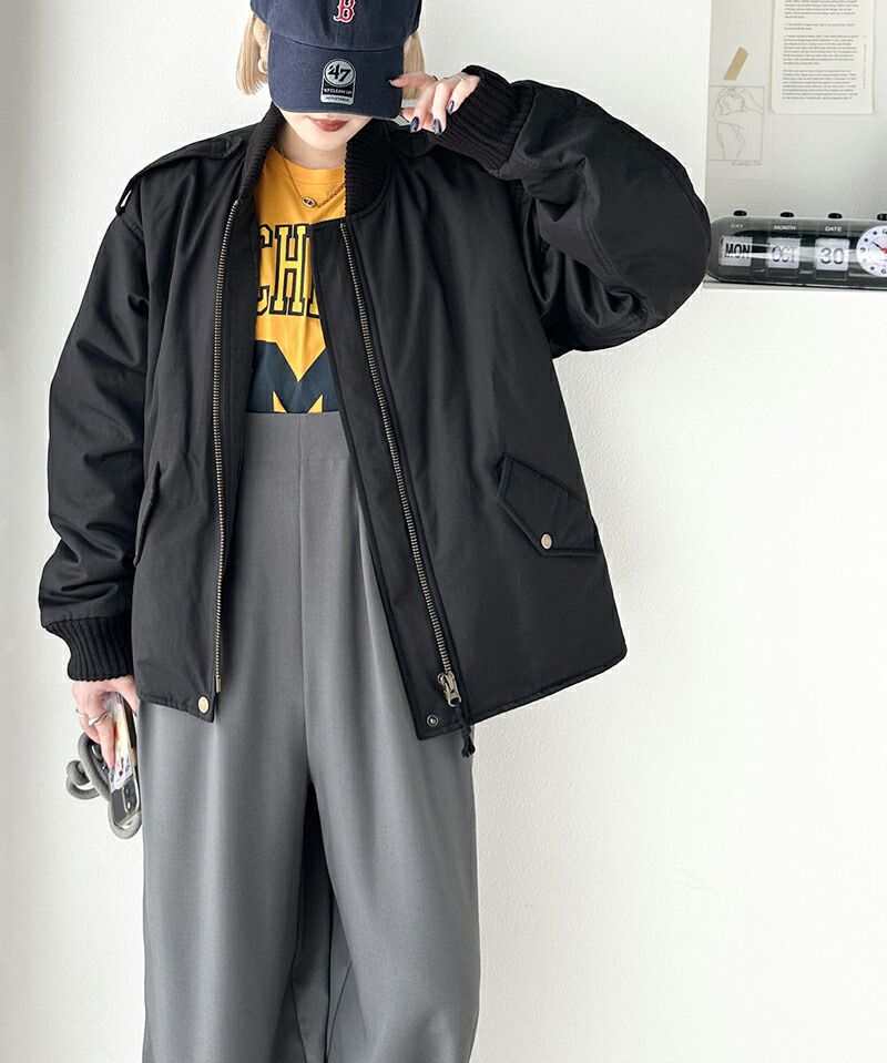 日本 Classical Elf - Java聯名 MA-1飛行中性風夾克-軍綠