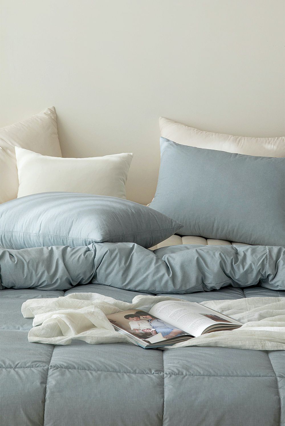 韓國 Maatila - 可水洗M2全方位抗菌防蟎四季被-迷霧海洋