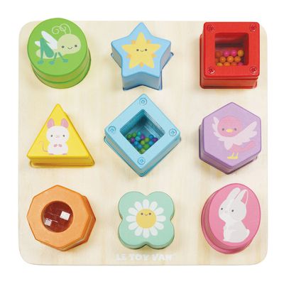 英國 Le Toy Van - 【啟蒙玩具】感官形狀魔術塊啟蒙玩具 (豪華組9入)