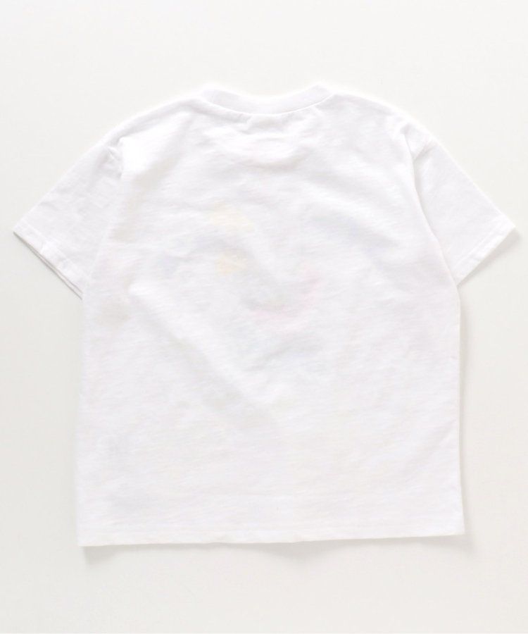 日本 BREEZE - 童趣音樂印花短袖上衣-向日葵黑膠-白