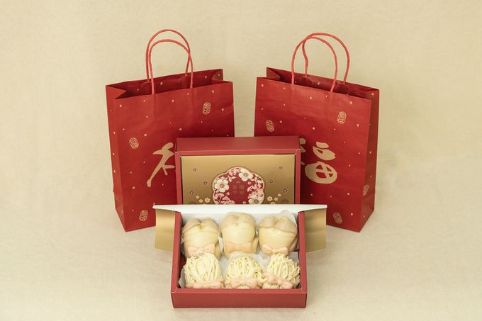 老甜媽手工饅頭 - 豬腳麵線造型饅頭(有禮盒版)-45g*6(豬腳*3+麵線*3)