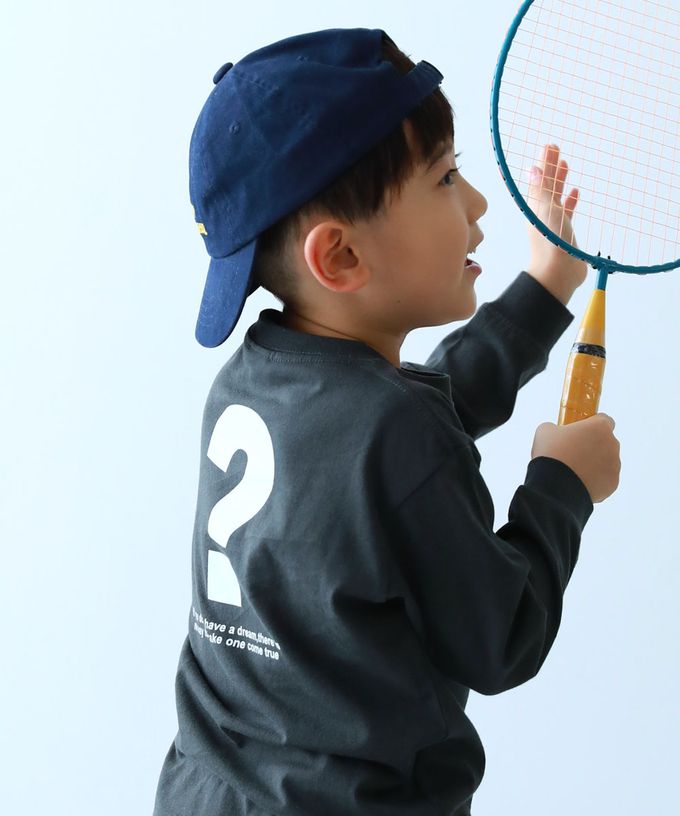 日本 devirock - 100%棉 定番印花長袖T恤-企鵝-淺藍