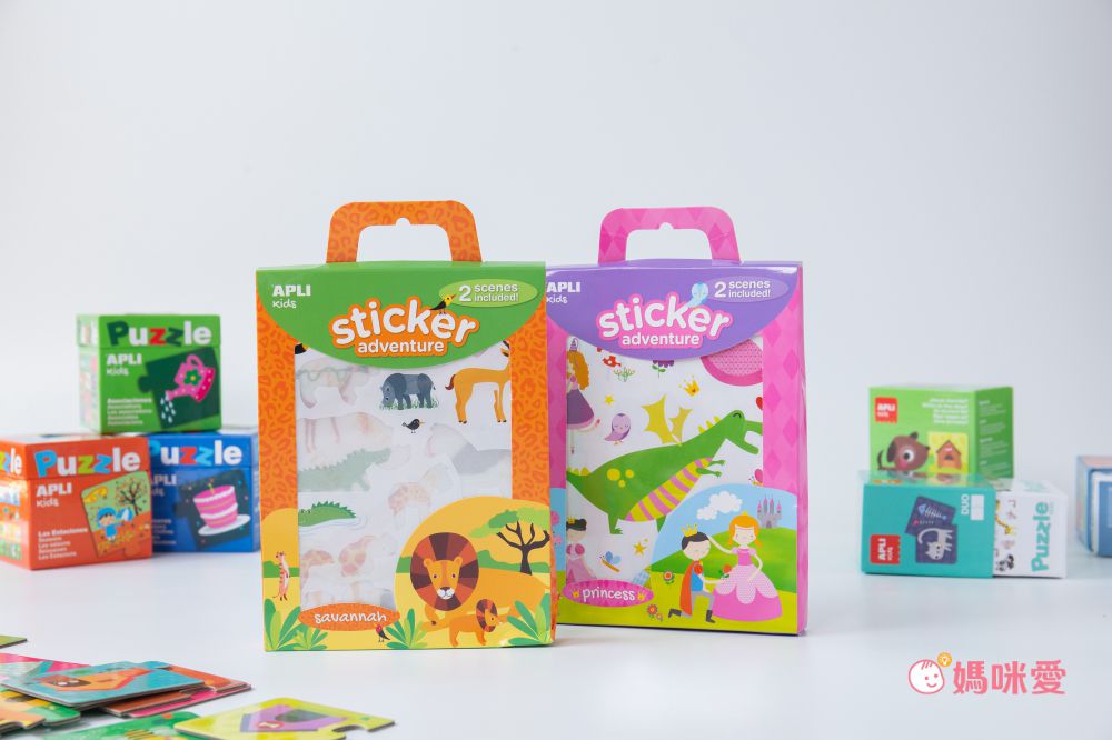 熱銷補貨到【西班牙 APLI 】初階拼圖／旅行遊戲卡／馬賽克拼貼