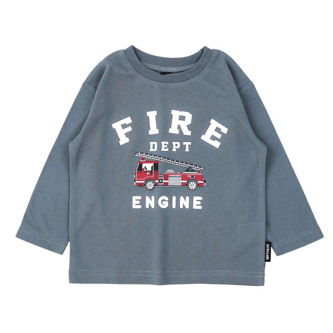 日本 ZOOLAND - [推薦]定番印花薄長袖上衣-巧克力冰淇淋-薄荷藍綠