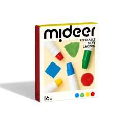 MiDeer - 可洗式速乾絲綢蠟筆(6色)