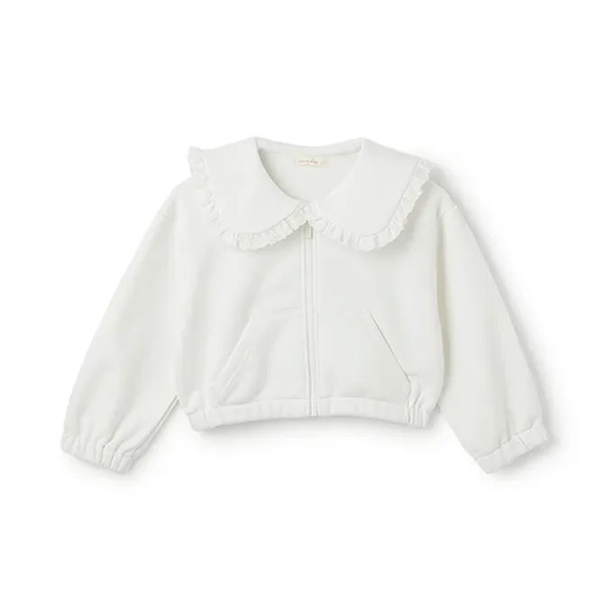 日本 Lycee mine - 可愛水手領荷葉邊外套-黃