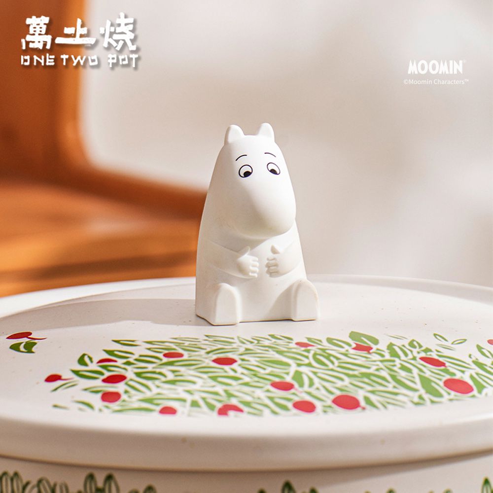 嚕嚕米Moomin正版授權日式燉煮砂鍋/多功能陶鍋/湯鍋-春日之約4500ML