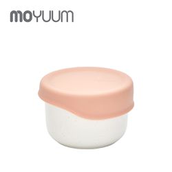 韓國 MOYUUM - 韓國 陶瓷點心碗附矽膠蓋-豆沙紅