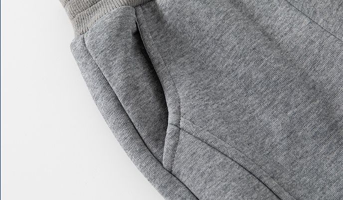 WELLKIDS - 加絨保暖束口長褲-OK小標籤-灰色