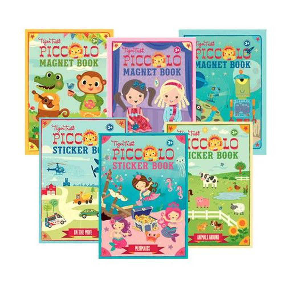 澳洲 Tiger Tribe - 隨身磁鐵書超值全系列-交通工具+可愛美人魚+農場動物+動物叢林+換裝寶貝+機器人星球
