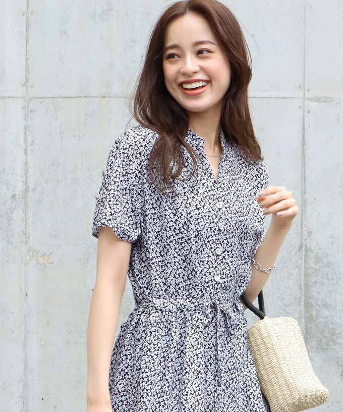 日本 BLUE EAST - 氣質小V領排釦短袖洋裝-素色-綠 (M(Free))