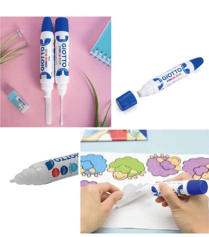 義大利GIOTTO - 精準雙頭白膠-(3入)