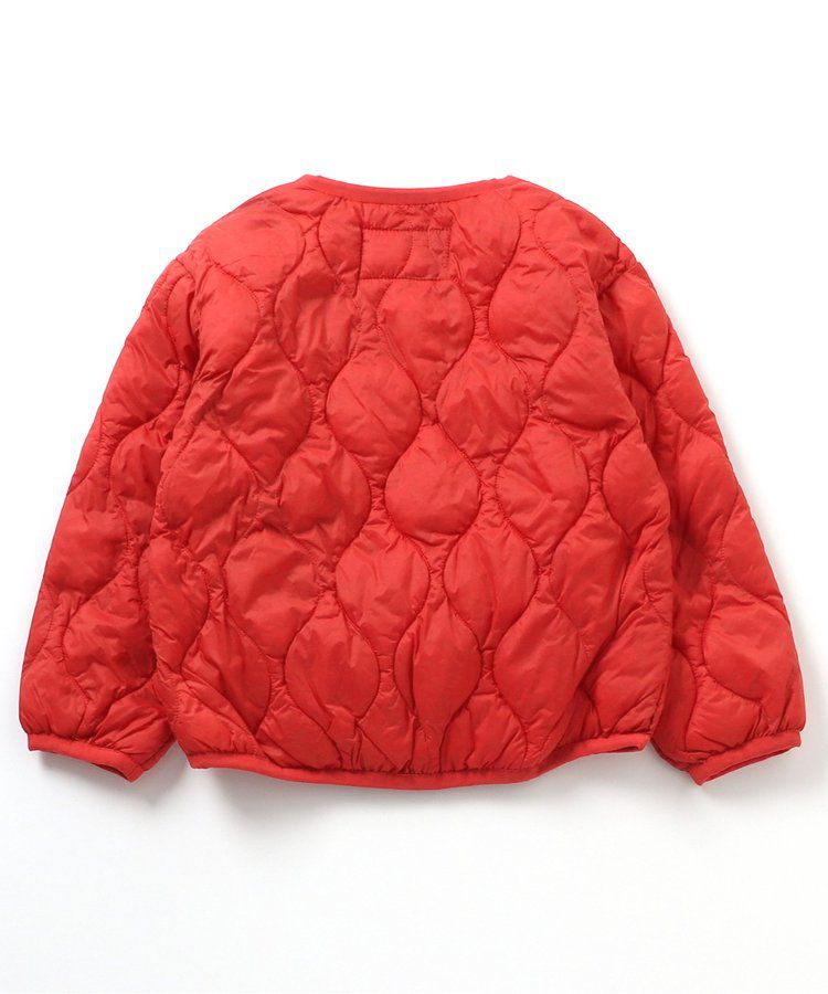 日本 BREEZE - 圓領好搭絎縫鋪棉外套(可機洗)-紅