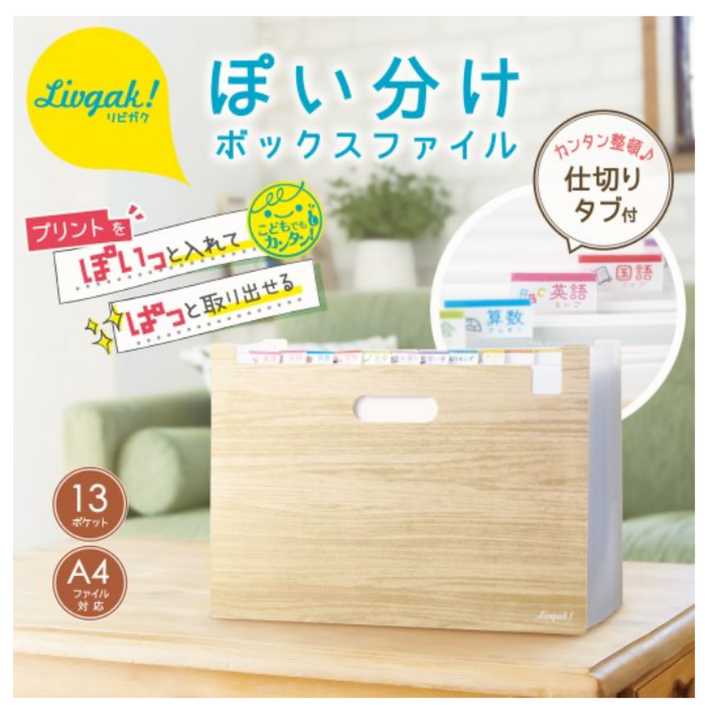 日本文具 SONIC - 多功能學習用分類整理盒 (33x23.5x2.4cm)