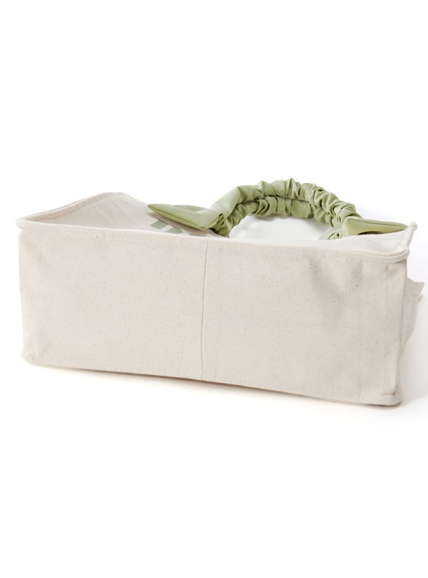 日本 GRL - 可愛天使緞帶長形托特包-綠