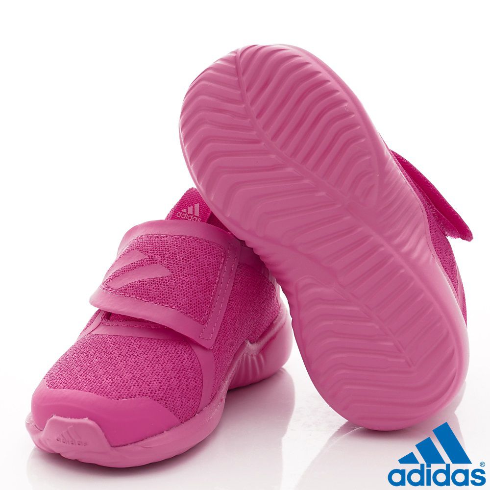 adidas - 愛迪達童鞋-超輕量簡約慢跑鞋(小童段)-粉