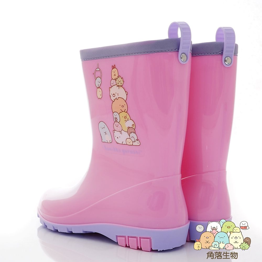 角落生物 - 台灣製角落小夥伴雨鞋(中大童段)-粉