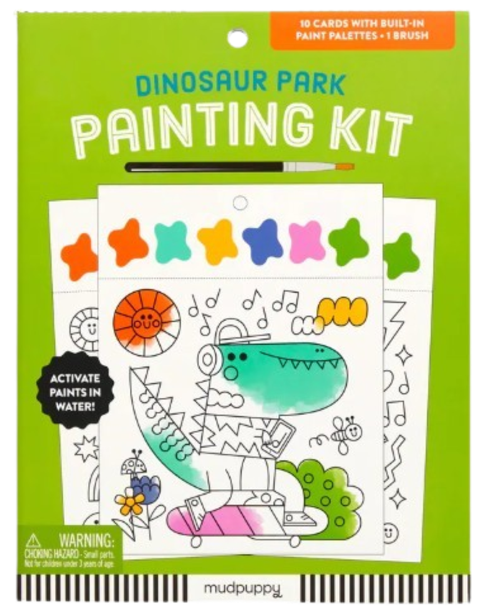 隨身水彩彩繪組-恐龍樂園 (24.5x17.7x1.1)