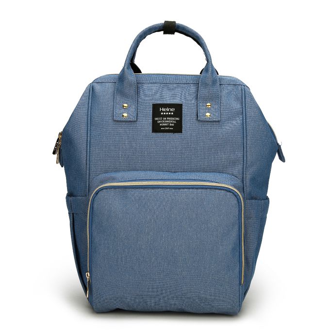 Heine 海恩 - WIN-182多功能媽媽包 後背包 防潑水背包 流行女包 育兒包 待產包-雅緻藍