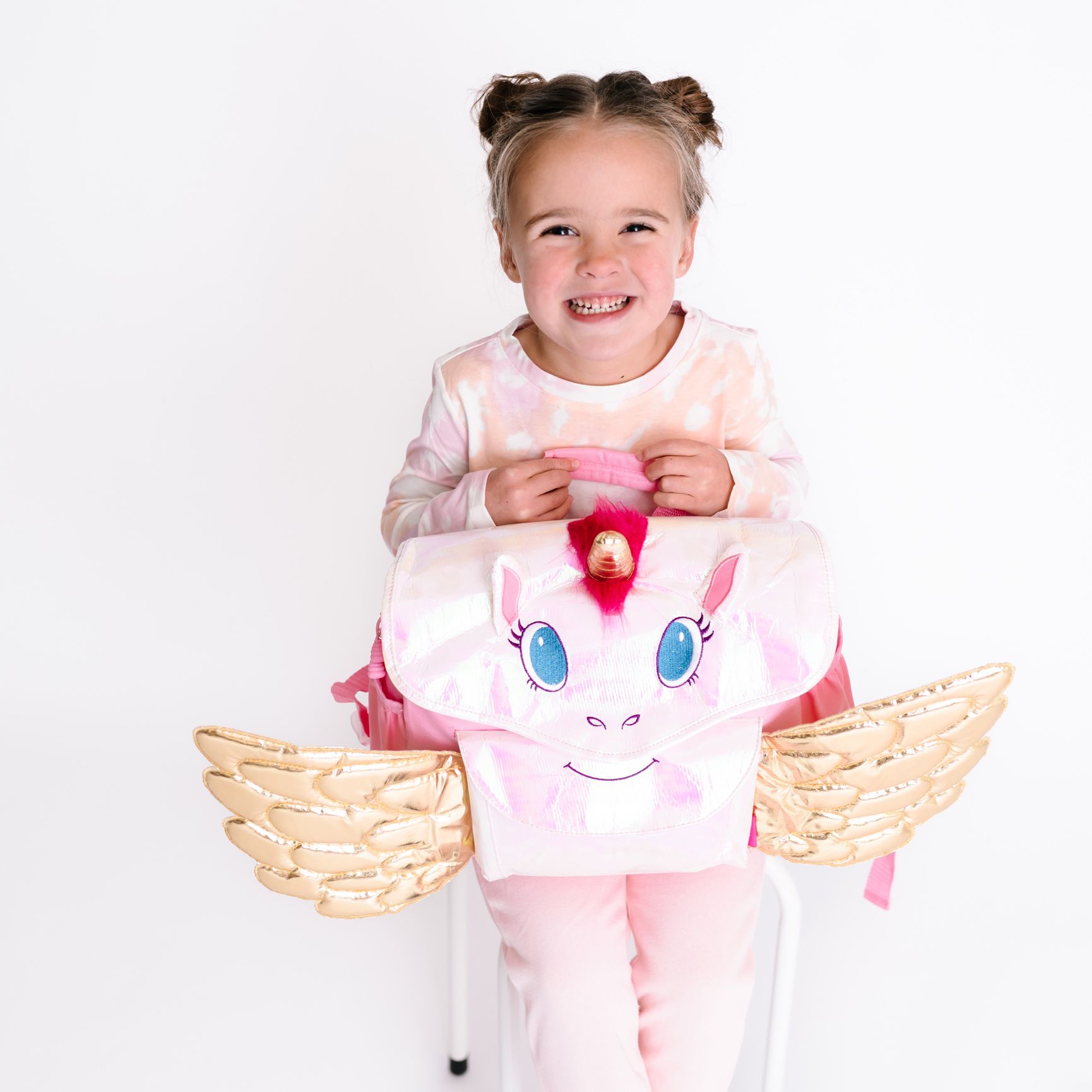 Bixbee - 飛飛童趣系列-閃閃金采獨角馬中童背包 (寬33cm*高28cm*深12.7cm)