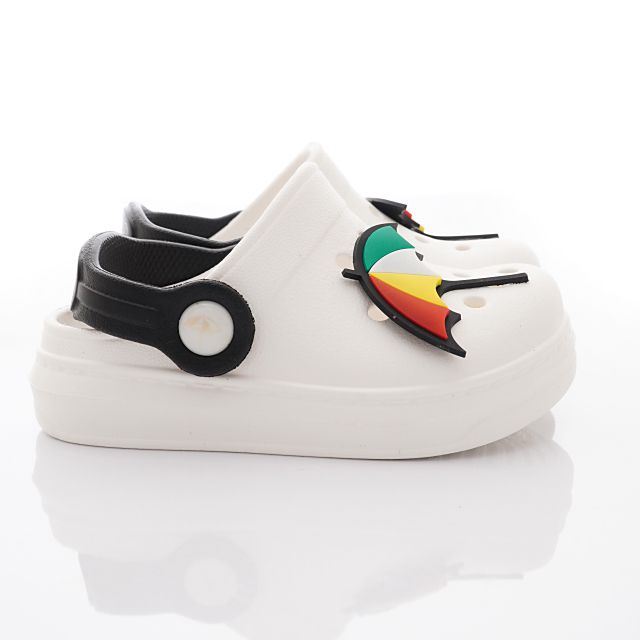 Arnold Palmer 雨傘牌 - 布希懶人拖鞋(小童段)-拖鞋款-白色