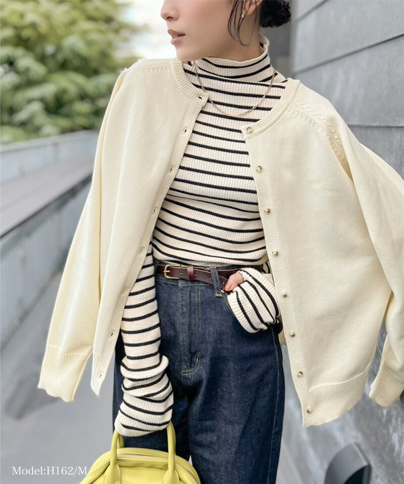 日本 Classical Elf - [必收款] 2WAY輕量百搭薄針織外套-果綠