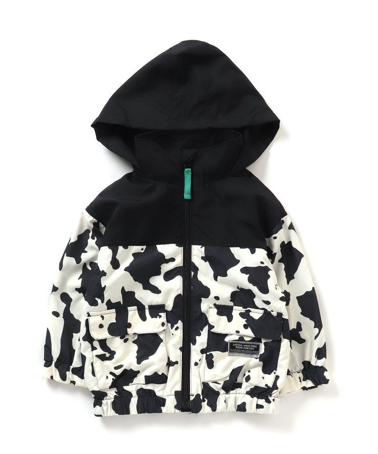 日本 BREEZE - 潑水加工 繽紛連帽防風外套-萊姆