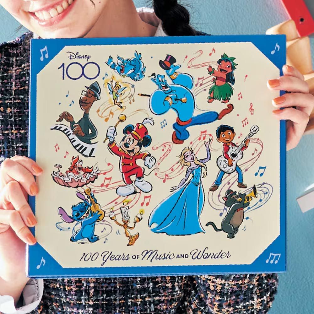 日本千趣會 - 日本製 迪士尼100週年紀念精裝相本(250枚)-米奇樂隊-藍 (3x5相片)