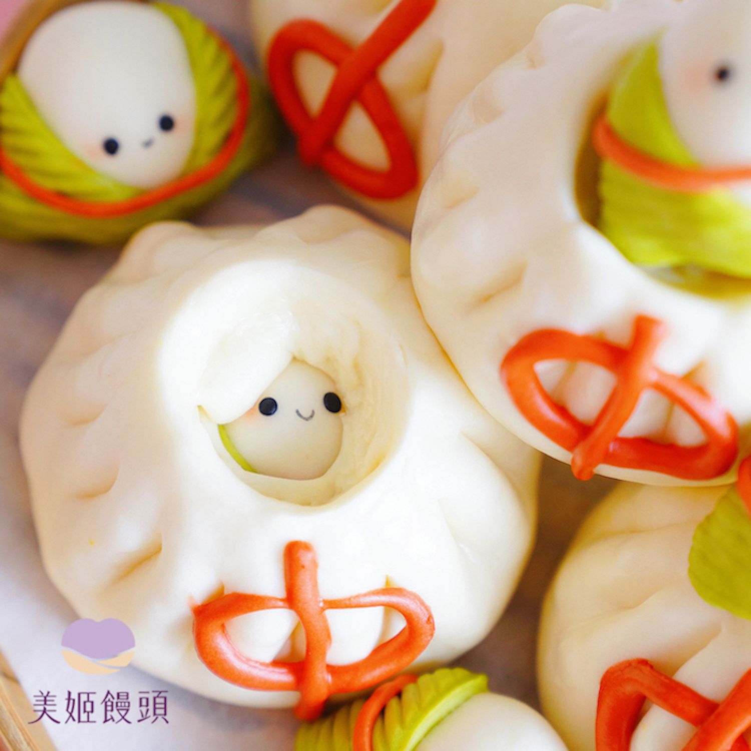 美姬饅頭 - 包粽鮮乳造型奶黃包 (6入)-120g