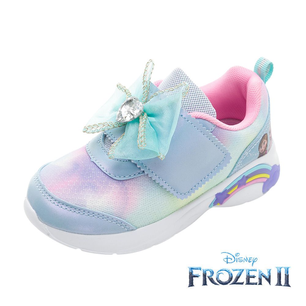 迪士尼Disney - 冰雪奇緣 童款 電燈運動鞋 FNKX37436-柔軟舒適4D鞋墊-湖水藍-(中大童段)