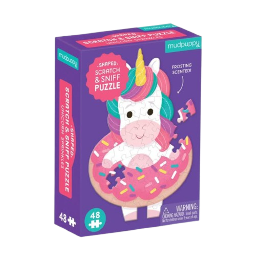 造型香味拼圖-甜甜圈獨角獸48片 (12X8.7X3.4)