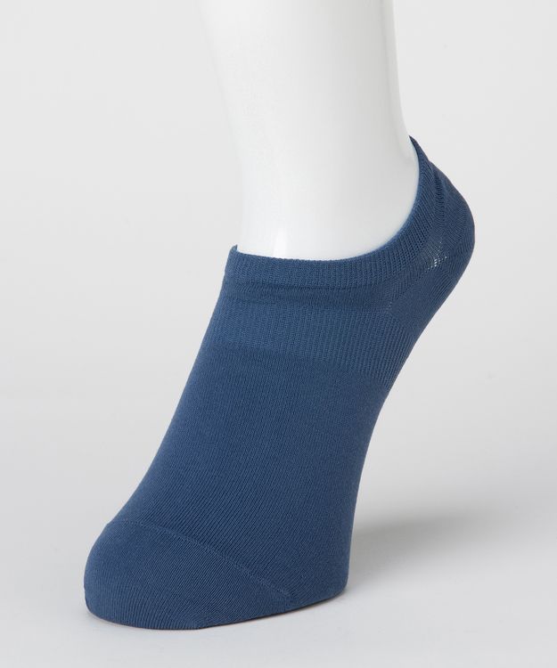 日本 okamoto - 超強專利防滑ㄈ型隱形襪(爸爸)-吸水速乾 超深履款-黑 (25-27cm)