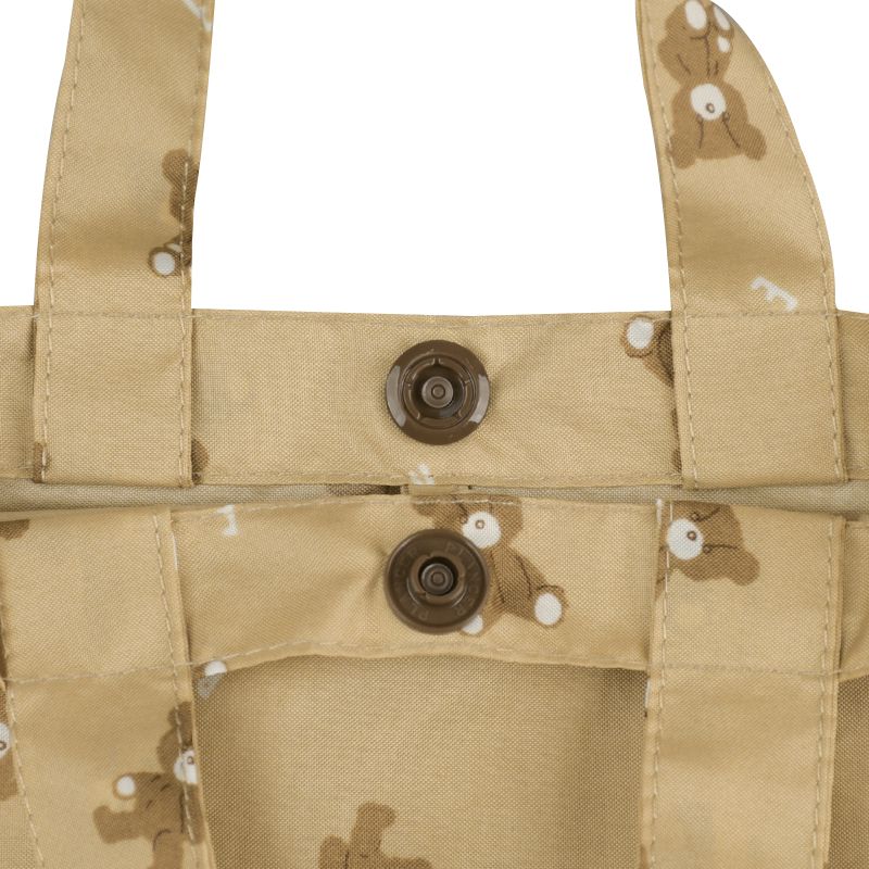 akachan honpo - 短斗篷式雨衣-小熊-淺卡其色 (80~95cm)