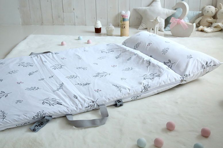 韓國 Teepee - 四季用防蟎抗菌兒童睡袋(有拉鍊)-摩登灰