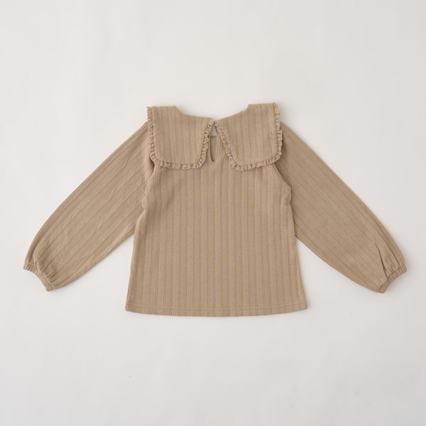 日本 Lycee mine - 甜美水手方領羅紋長袖上衣-薄荷