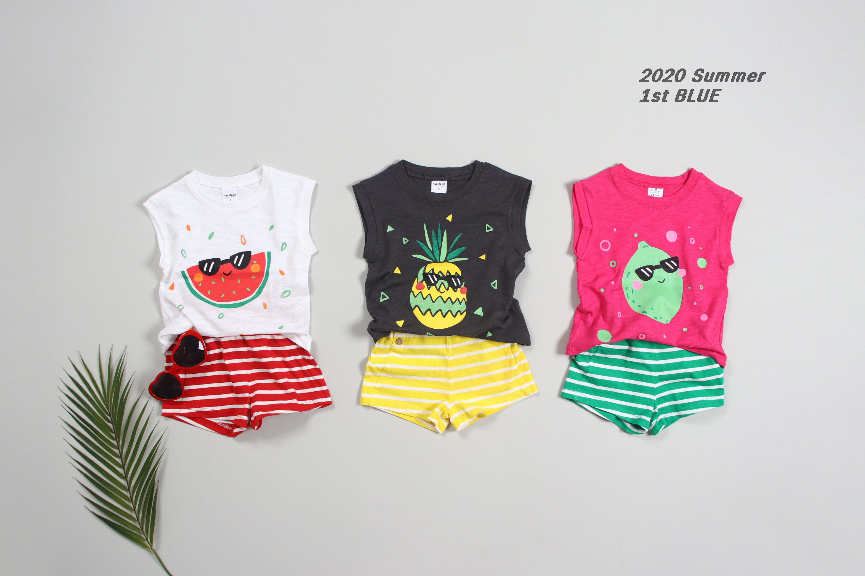 韓國 First Blue - (剩13號)泡泡水果T-西瓜