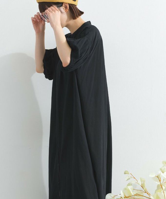 日本 Lupilien - 100%印度棉 輕盈巴里紗襯衫洋裝-藍綠