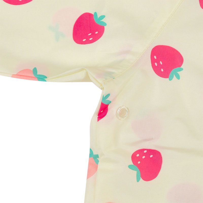 akachan honpo - 強力防潑水雨衣-草莓-象牙白色