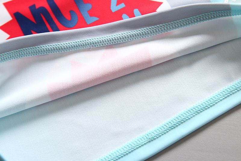 男寶長袖泳裝套裝(附帽子)-大嘴鯊魚-淺藍+灰