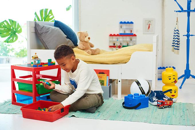 Room Copenhagen - 樂高 LEGO® 樂高玩具收納三層架(多色可選) (紅色)