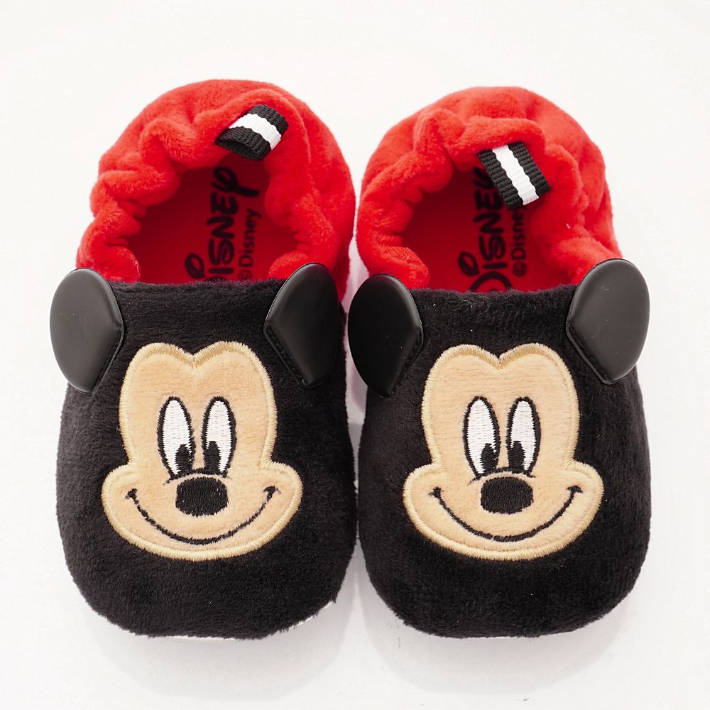 Disney 迪士尼 - 迪士尼童鞋-米奇電繡絨毛學步鞋款 (寶寶段)-黑紅